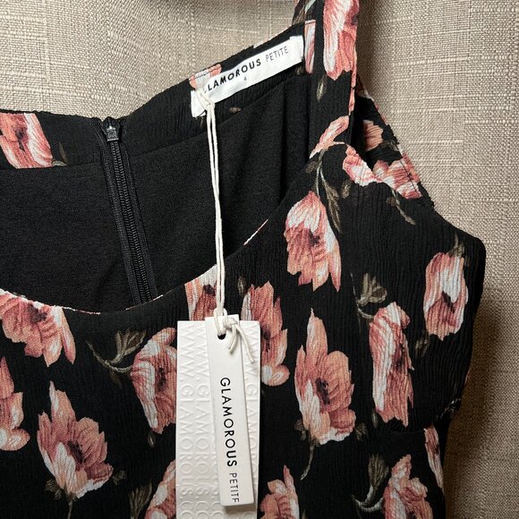 Glamorous Petite Floral Printed Plisse Cami Dress - Picture 7 of 16